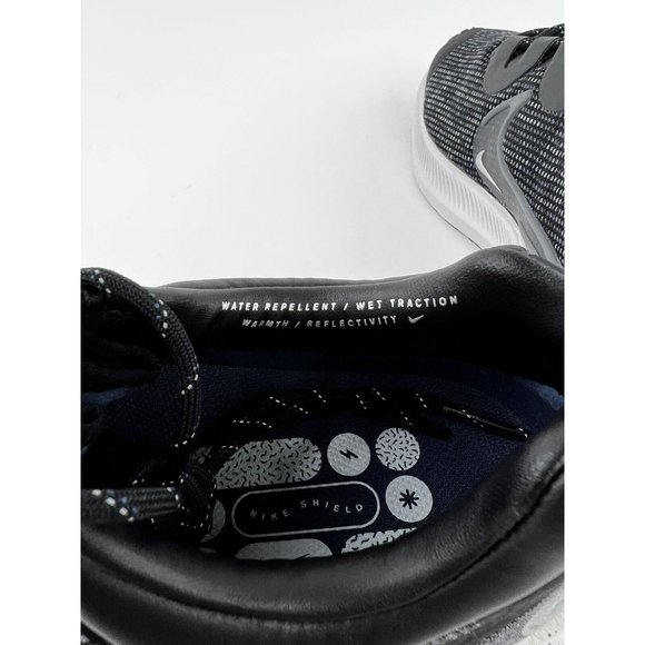 Nike Winflo 8 Shield Black Iron Grey Men's Sneakers Water Repellent NO SHOE BOX - Picture 6 of 11